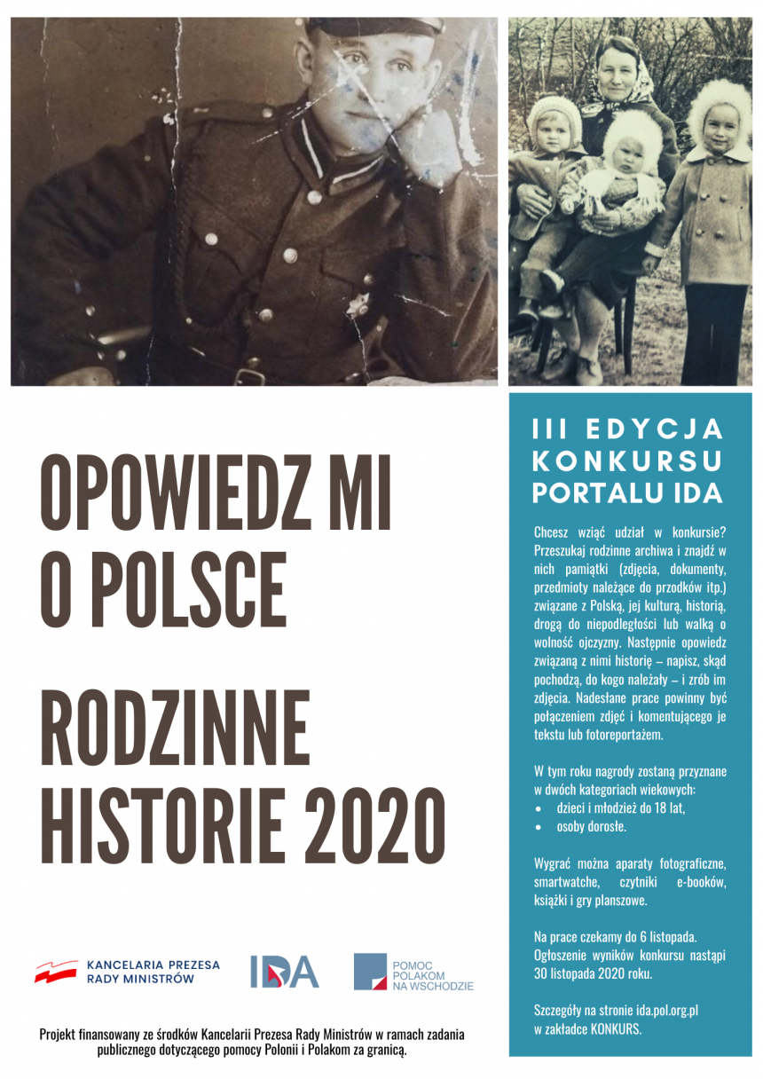 Zaproszenie do udziału w konkursie  “Opowiedz mi o Polsce – Historie rodzinne”